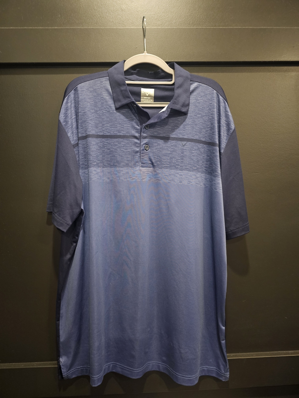 Callaway Two-Tone Blue Performance Polo Golf Shirt
